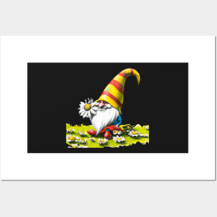 Daisy Gnome Watercolor Posters and Art